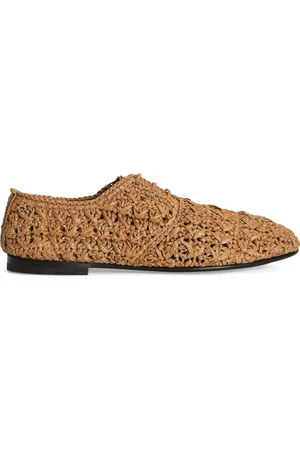 Dolce & Gabbana Scarpe Derby in rafia intrecciata