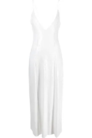 Khaite Abito midi con paillettes Carina