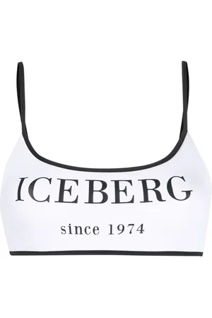 Iceberg Top bikini con stampa