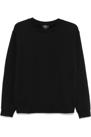 A.P.C. Felpa con logo ricamato