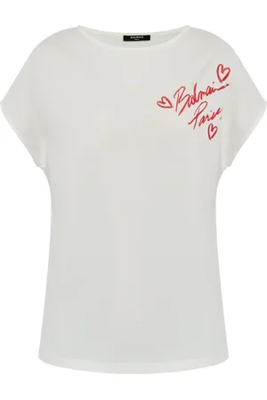Balmain T-shirt a maniche corte con stampa grafica