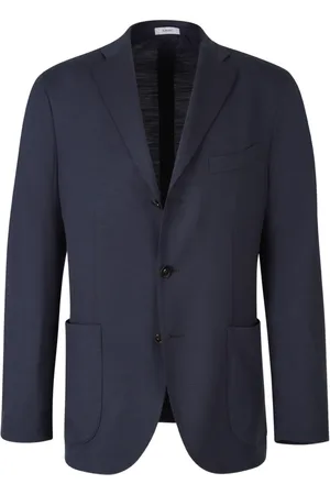 Boglioli Blazer in lana con lavorazione a maglia