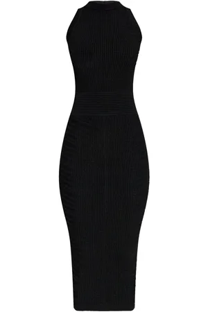 Balmain Abito midi aderente a coste