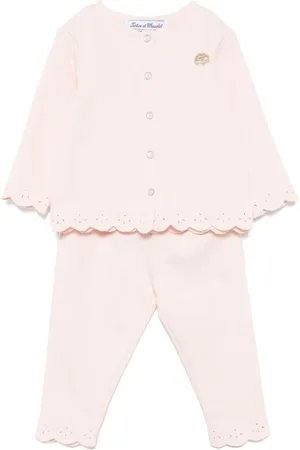 Tartine Et Chocolat Set con pantaloni in cotone