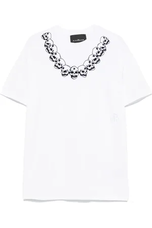 John Richmond T-shirt con stampa floccata