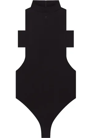 Courrèges Body con collo rialzato
