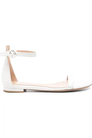 Gianvito Rossi Sandali in pelle con suola piatta