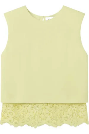 ST. JOHN Top con inserti in pizzo