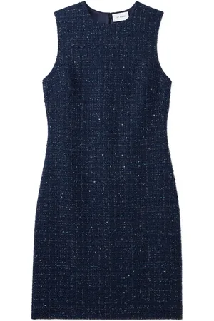 ST. JOHN Abito in tweed con paillettes