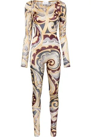 Wolford Tuta intera con stampa paisley x ETRO