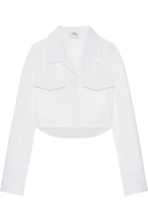 Courrèges Camicia crop in popeline