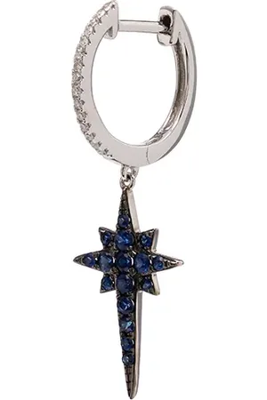 Roxanne First Orecchino a cerchio in oro bianco 14kt e diamanti