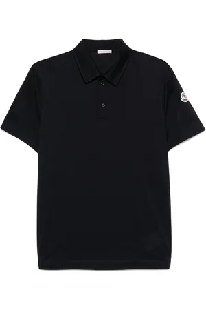Moncler Polo in cotone con ricamo logo