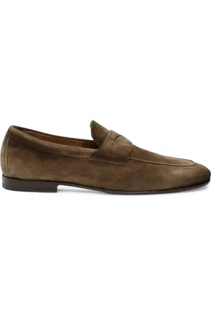santoni Mocassini in pelle scamosciata