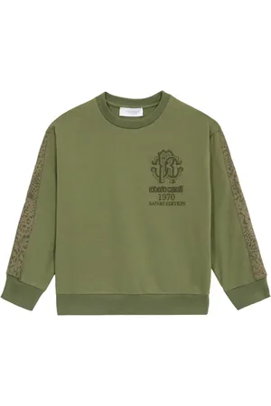 Roberto Cavalli Felpa con logo ricamato