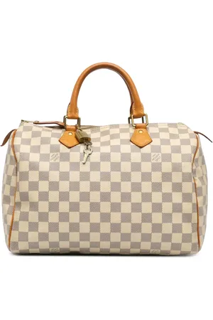 LOUIS VUITTON Borsa Boston Speedy 30 in tela Damier Azur 2016