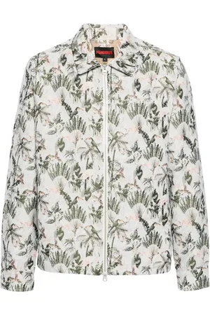 Pleasures Giacca-camicia Parrot Work con zip