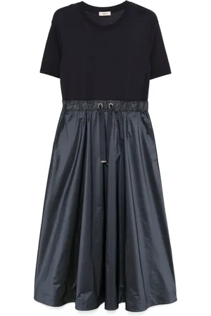 HERNO Abito midi con design a inserti