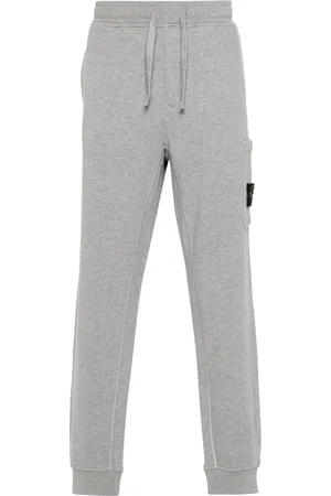 Stone Island Pantaloni sportivi con applicazione Compass