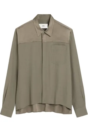 Ami Camicia con inserti a contrasto