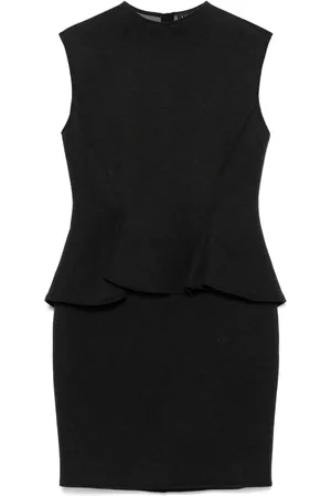 Lanvin Abito corto con peplum sulla vita
