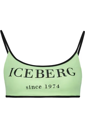 Iceberg Top bikini con stampa