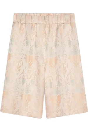 DRIES VAN NOTEN Shorts con effetto jacquard