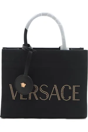 VERSACE Borsa tote in tela con logo 2020-2024