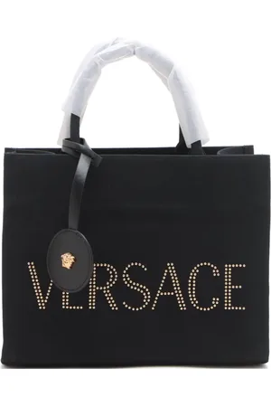VERSACE Borsa tote in tela con logo 2020-2024