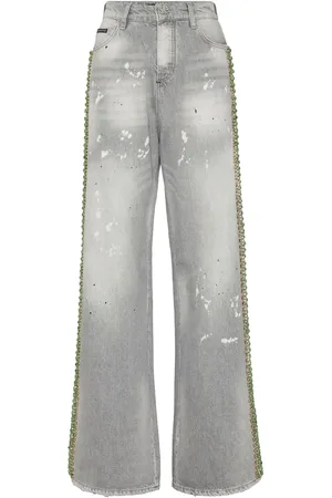 Philipp Plein Jeans con cristalli