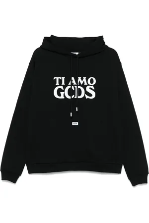 GCDS Felpa con cappuccio Ti Amo