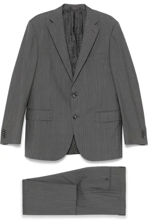 corneliani Completo due pezzi a righe