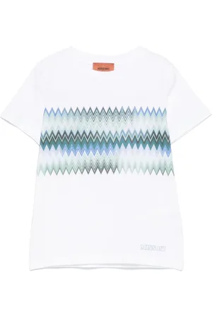 Missoni T-shirt con stampa a zigzag