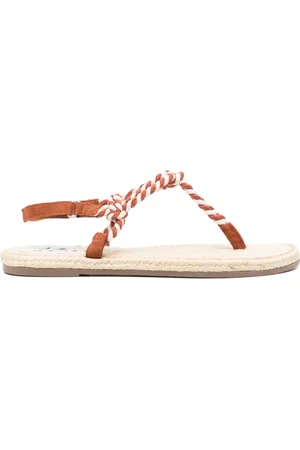 MANEBI Sandali slides in pelle scamosciata