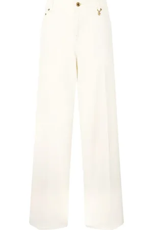 Roberto Cavalli Pantaloni ampi crema