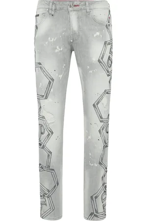 Philipp Plein Jeans con cristalli