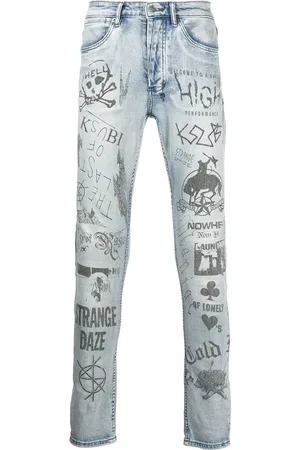 KSUBI Jeans skinny Van Winkle con stampa