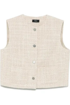 THEORY Top in tweed