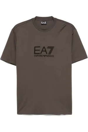 EA7 T-shirt con logo floccato