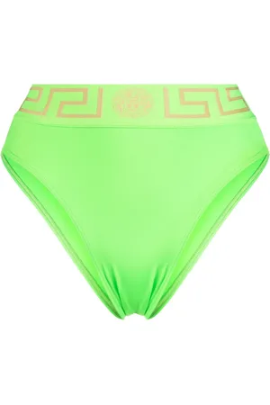 VERSACE Slip bikini Greca a vita alta