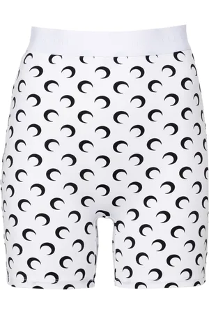 Marine Serre Shorts corti con stampa Moon
