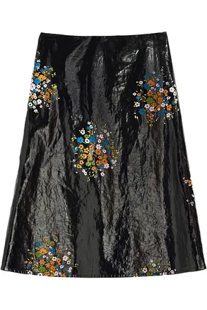 Jil Sander Gonna midi a fiori