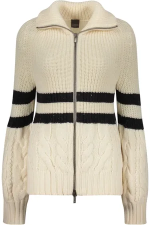 LORENA ANTONIAZZI Cardigan in maglia a trecce