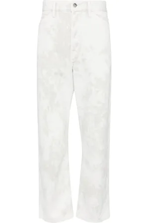 LEMAIRE Jeans crop con effetto candeggiato