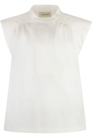 YVES SALOMON Top in popeline