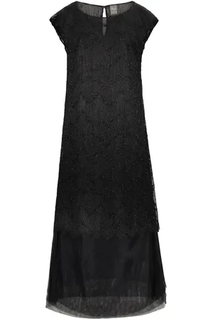 LORENA ANTONIAZZI Abito midi con inserti in pizzo