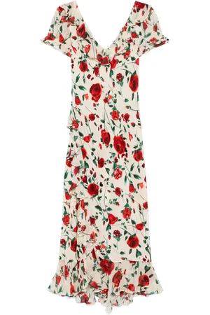 RIXO London Abito midi Clementina