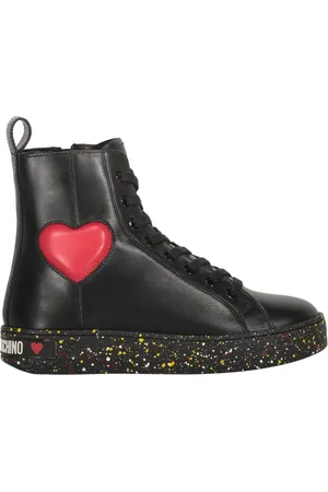 Moschino Sneakers alte con dettaglio a cuore