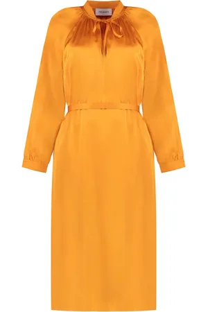 YVES SALOMON Abito midi in raso