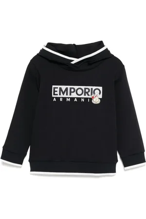 Emporio Armani Felpa con cappuccio e logo